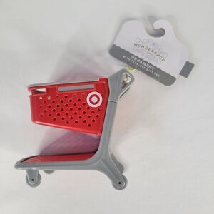 2025 Target Mini Shopping Cart 4” Wondershop Christmas Tree Ornament Gift Holder